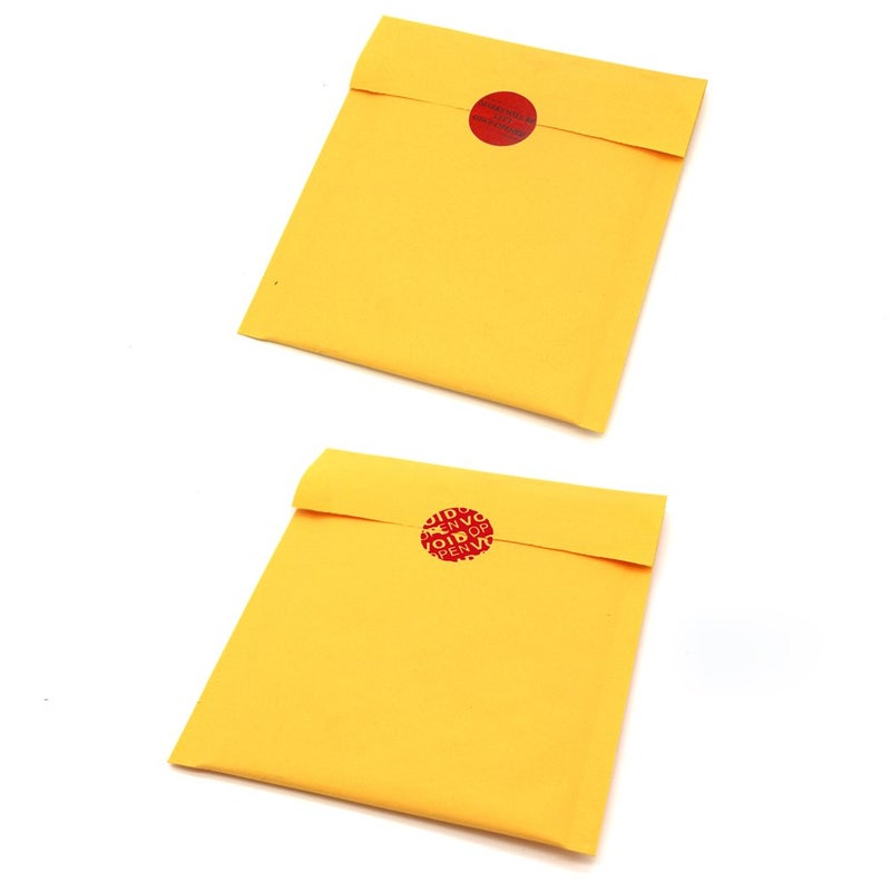Solitary Walker 200Pcs Tamper Evident Security Void Stickers Diameter 1 inch Round Red Complete Transfer Tamper Proof Labels Safety Torn up Invalid Seals Tape - Image 4